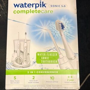 Waterpik Complete Care Sonic 5.0 Water Flosser and Toothbrush - White